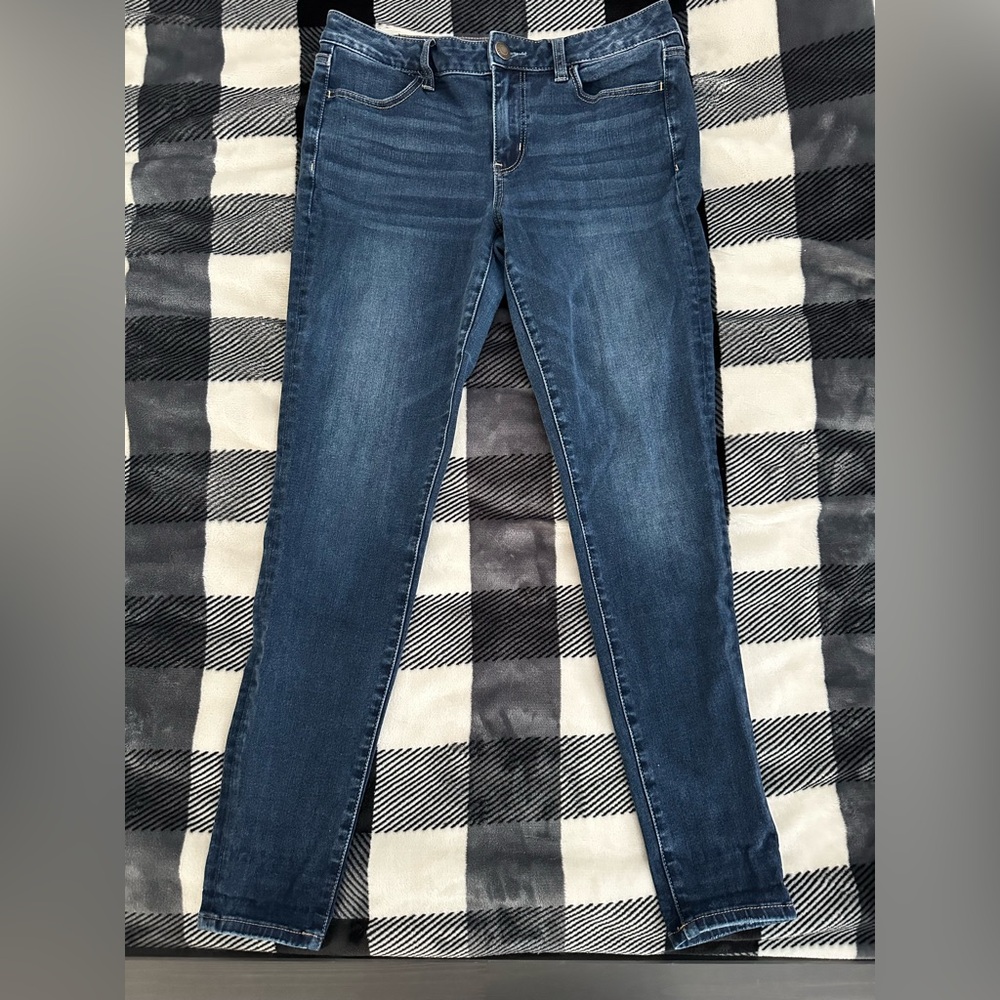 American Eagle Outfitters Women's Dark Blue Skinny Jeans